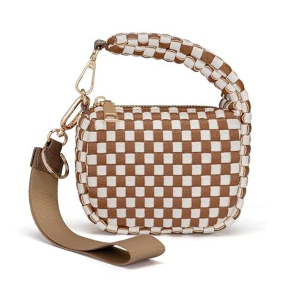 Women's Cute Mini Quilted Wristlet Gift Pouch Puffer Evening Bag